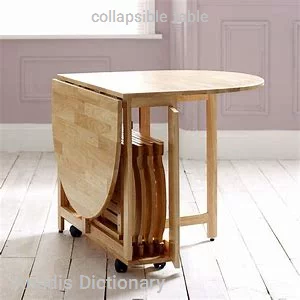 collapsible table